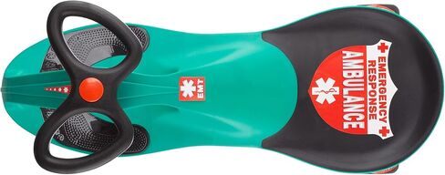 لعبة ركوب سيارة إسعاف - بدون بطاريات أو تروس أو دواسات - ملتوية، دوارة، انطلق - ألعاب ركوب خارجية للأطفال بعمر 3 سنوات فما فوق من ليل رايدر (أخضر) in Kuwait