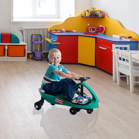 لعبة ركوب سيارة إسعاف - بدون بطاريات أو تروس أو دواسات - ملتوية، دوارة، انطلق - ألعاب ركوب خارجية للأطفال بعمر 3 سنوات فما فوق من ليل رايدر (أخضر) in Kuwait