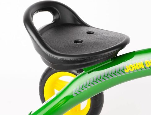 دراجة ثلاثية العجلات من جون ديري شديدة التحمل مع سلة للأطفال بعمر سنتين فما فوق، أخضر/أصفر in Kuwait