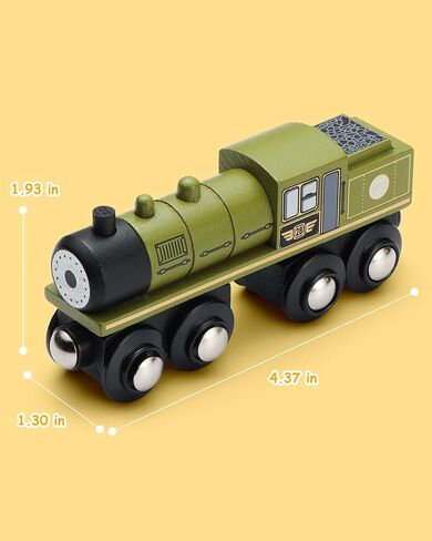 SainSmart Jr. Wooden Train Set Accessories, Magnetic Toy Car Set (10 PCS), Compatible with All Major Brands, Gift for Toddlers, Boys, and Girls Aged 3+ in Kuwait