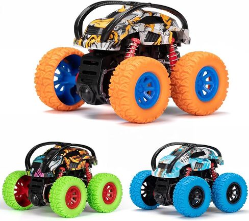 LODBY Car Toys for 2 3 4 Year Old Girls Gifts, Pull Back Cars Toys for Toddler Age 2-6, Monster Trucks for Kids Boys Toys Age 2-6 Year Old Girl Birthday Gifts in Saudi Arabia
