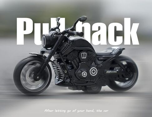 Pull Back Motorcycles Toy, Moto Gift with Music Lighting, Wolverine Motorcycle Toys for Boys Kids Age 3-12 Year Old (Black) in Kuwait