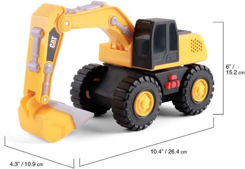 CAT Construction Toys, Tough Machines Toy Excavator, 10" W/Realistic Lights & Sounds, Rumbling Action, Movable Parts & Sturdy Plastic Construction in Saudi Arabia