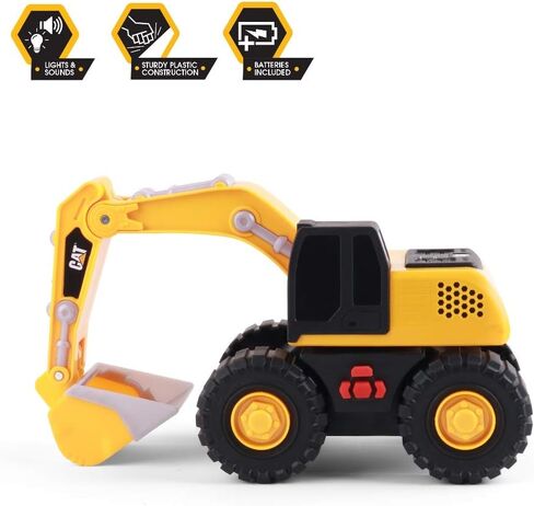 CAT Construction Toys, Tough Machines Toy Excavator, 10" W/Realistic Lights & Sounds, Rumbling Action, Movable Parts & Sturdy Plastic Construction in Saudi Arabia