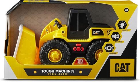 CAT Construction Toys, 10" Tough Machines Toy Front Loader With Lights & Sounds, Realistic Lights & Sounds + Rumbling Action, Ages 3+ in Kuwait