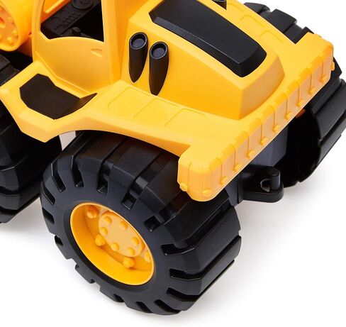 Amazon Basics Toy Construction Vehicle Set, Dump Truck and Bulldozer, Indoor/Outdoor, 10-Inch, Pack of 2, Yellow, 10.25" x 12" x 5.75" in Saudi Arabia