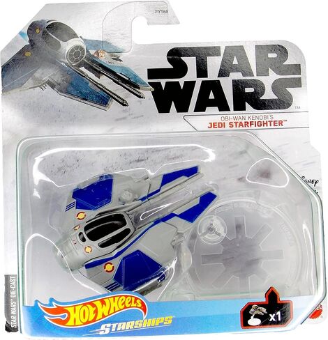 مركبة حرب النجوم من هوت ويلز OBI-WAN Kenobi's Jedi Fighter Die Cast Vehicle in Saudi Arabia