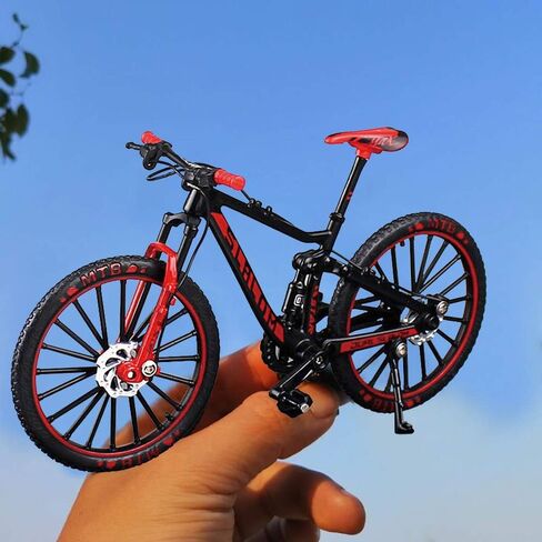 YEIBOBO ! Alloy Mini Bike Toy - Finger Bike for Collections (Bent Handlebar Racing Bike Red) in Kuwait