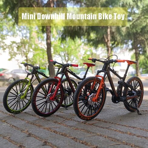 YEIBOBO ! Alloy Mini Bike Toy - Finger Bike for Collections (Bent Handlebar Racing Bike Red) in Kuwait