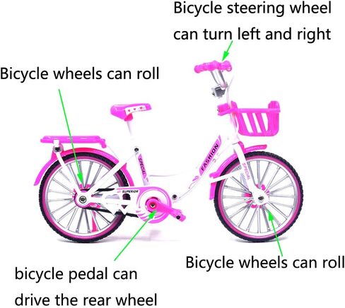 Ailejia Mini Metal Finger Bike Extreme Sports BMX Finger Bicycle Toys Game Set for Kids and Adults, Metal Bike Model Collections Decoration (BMX Black) in Kuwait