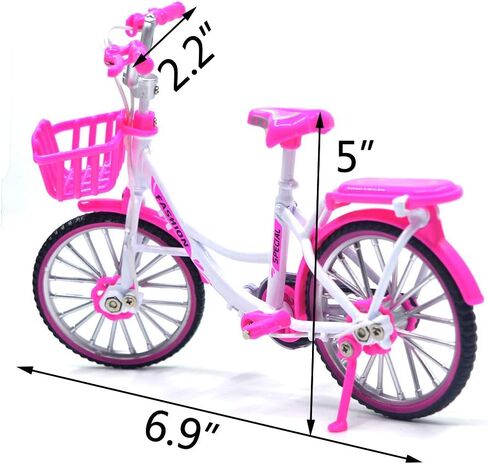 Ailejia Mini Metal Finger Bike Extreme Sports BMX Finger Bicycle Toys Game Set for Kids and Adults, Metal Bike Model Collections Decoration (BMX Black) in Kuwait