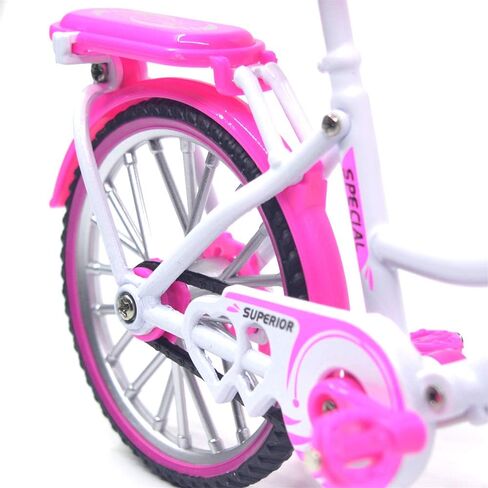 Ailejia Mini Metal Finger Bike Extreme Sports BMX Finger Bicycle Toys Game Set for Kids and Adults, Metal Bike Model Collections Decoration (BMX Black) in Kuwait