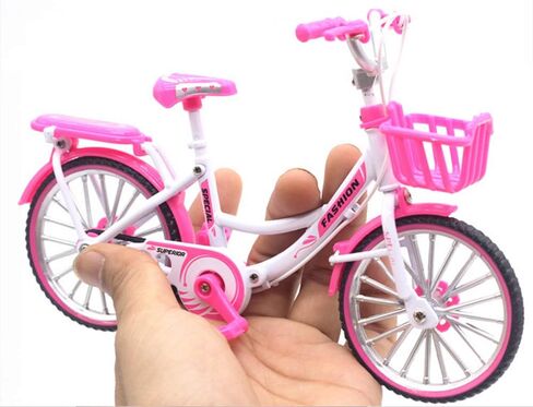 Ailejia Mini Metal Finger Bike Extreme Sports BMX Finger Bicycle Toys Game Set for Kids and Adults, Metal Bike Model Collections Decoration (BMX Black) in Kuwait