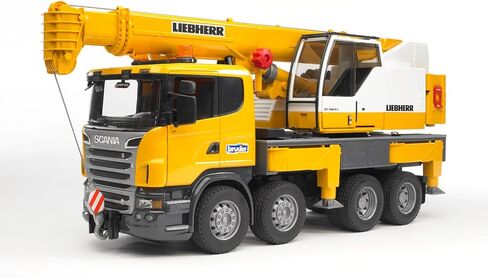 شاحنة رافعة Bruder 03571 Scania Super 560R Liebherr مع وحدة الضوء/الصوت in Saudi Arabia