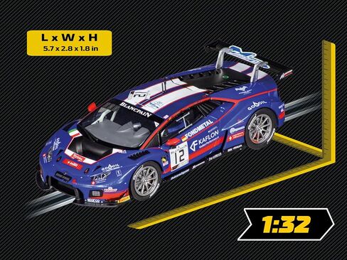كاريرا 31030 لامبورجيني هوراكان GT3 اومبرا ريسينغ رقم 12 24 ساعة سبا 2019 مقياس 1:32 فتحة رقمية سيارة سباق السيارات فتحة رقمية in Kuwait