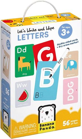 Let’s Write and Wipe Preschool Learning Activities - Animals - 56 Creative Tasks on Dry-Erase Cards with Marker Promote Early Learning Basics, Writing Grip and Motor Skills, for kids ages 3-5 years in Saudi Arabia
