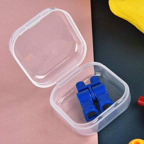 40-Pack Clear Square Plastic Storage Containers with Lids in Kuwait