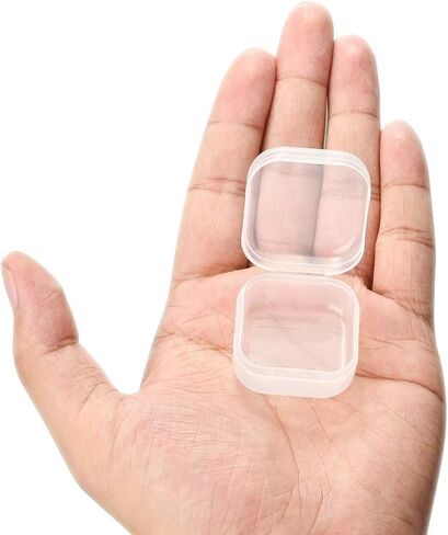 40-Pack Clear Square Plastic Storage Containers with Lids in Kuwait