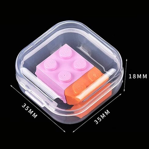 40-Pack Clear Square Plastic Storage Containers with Lids in Kuwait