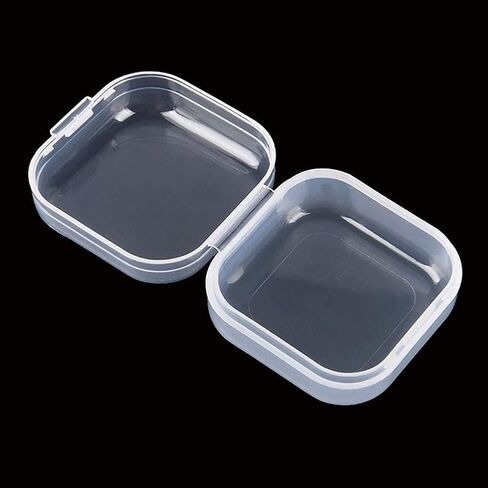 40-Pack Clear Square Plastic Storage Containers with Lids in Kuwait