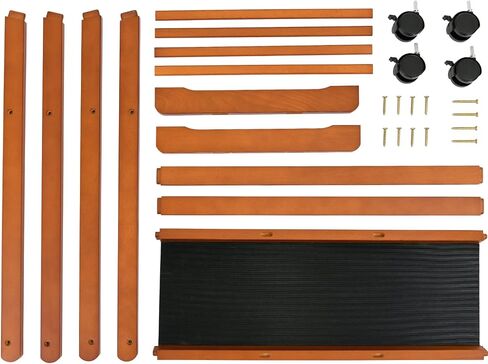 MEEDEN Art Display Print Rack: Artist Storage Rack with Castors for Canvas Organizer - Beech Wood Large Drying Racks for Prints Artworks Panels Posters Stand Art Shows & Galleries - Black in Saudi Arabia