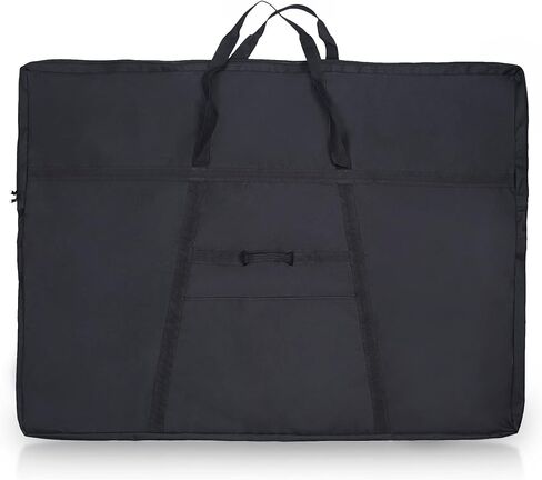 JJRING Dacron Art Portfolio Tote Bag 22'' x 28.5'' For 20'' x 26'' Black | Light Weight Carrying Storage Case Suitable Poster, Sketching, And Drawing in Kuwait