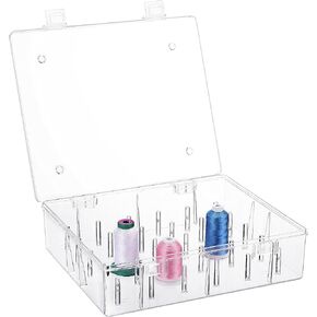 New brothread Pack of 2x30 Spools Tall and Clear Storage Box Organizer in Saudi Arabia