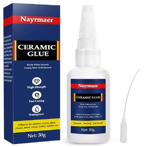 Ceramic Glue, 30g Glue for Porcelain and Pottery Repair, Instant Strong Glue for Pottery, Porcelain, Glass, Plastic, Metal, Rubber and DIY Craft in Kuwait