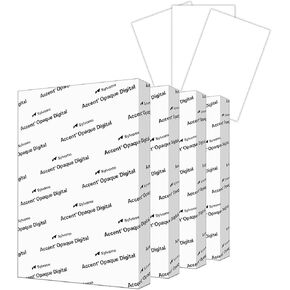 Accent Opaque 17" x 11" White Cardstock Paper, 100lb, 271gsm – 200 Sheets (1 Ream) – Premium Smooth Heavy Cardstock, Printer Paper for Invitations, Cards, Menus, Business Cards – 188093R