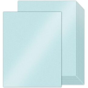 24 Sheets Cream Shimmer Cardstock 8.5 x 11 Ivory Paper, Goefun Off White Card Stock Printer Paper for Invitations, Certificates, Crafts, Card Making