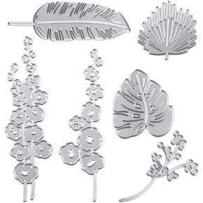 Cutting Dies Metal, Leaf and Flower Embossing Stencils for DIY Scrapbooking Photo Album Decorative DIY Paper Cards Making Gift, Metallic Die Cut