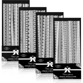 120 قطعة من ملصقات الدانتيل الشفافة، ملصقات دانتيل ذاتية اللصق لتزيين اطار الصور، مجموعة ملصقات دانتيل مقاومة للماء لتزيين سجل القصاصات وصنع البطاقات بنفسك واطار دفتر الملاحظات والالبوم يدويا in Kuwait