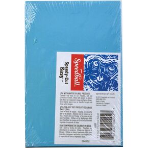 Speedball 4202 Speedy-Cut Easy Block Printing Carving Block – Soft Rubber-Like Material, Blue, 4 x 6 Inches in Kuwait