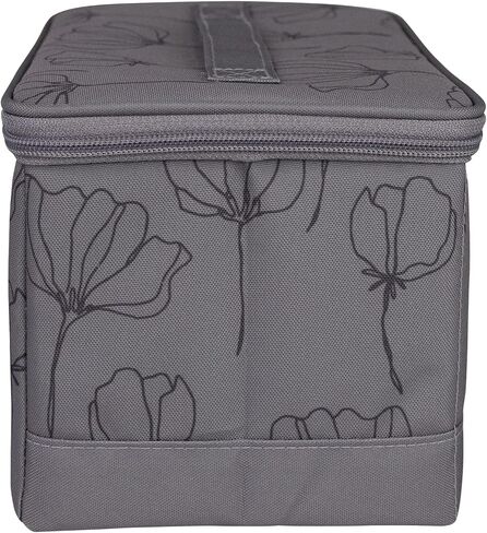 Everything Mary Collapsible Sewing Kit Organizer Box, Black & Blue Quilted - Supplies Storage Basket for Supplies and Accessories - Organization for Thread, Needles, Notions & Scissors in Saudi Arabia