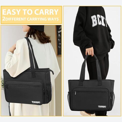 TORIBIO Carrying Bag for Diamond Painting Tools, Protective Case for Light Pad and Accessories, 19.3"x16.5"x6", Black, Bag Only in Kuwait