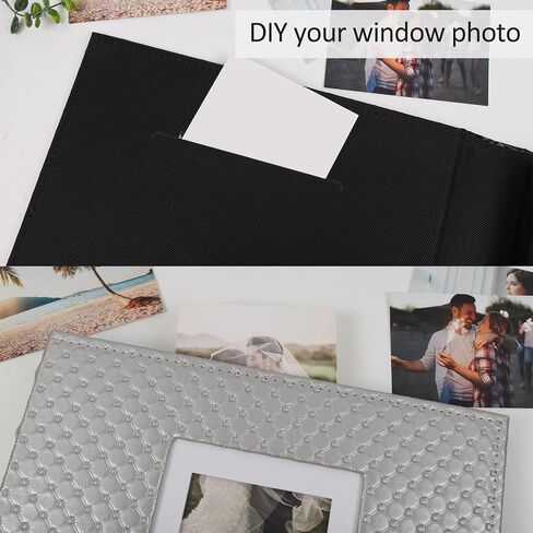 RECUTMS 60 Pages DIY Scrap book Photo Album 4x6 5x7 8x10 Pictures PU Leather Cover Wedding Photo Album Baby Picture Book Family Pictures of Any Size Scrapbook Album(White) in Kuwait