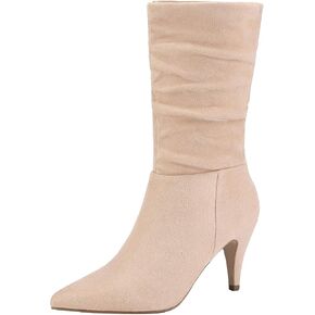 DREAM PAIRS Women's High Heel Mid Calf Boots in Kuwait