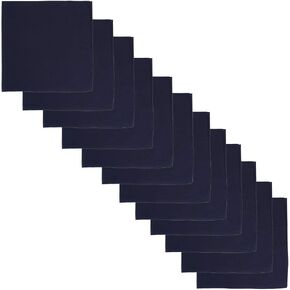 Umo Lorenzo: 12 pc Solid Bandanas for Men and Women- 100% Cotton Washable/Reuseable in Kuwait