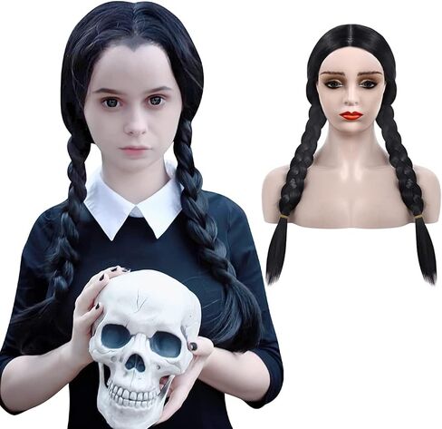 Wigood 40" Wig Extra Long Black Straight Wigs for Women Cosplay Halloween Party Anime Wig with Wig Cap (Adult Size) in Kuwait