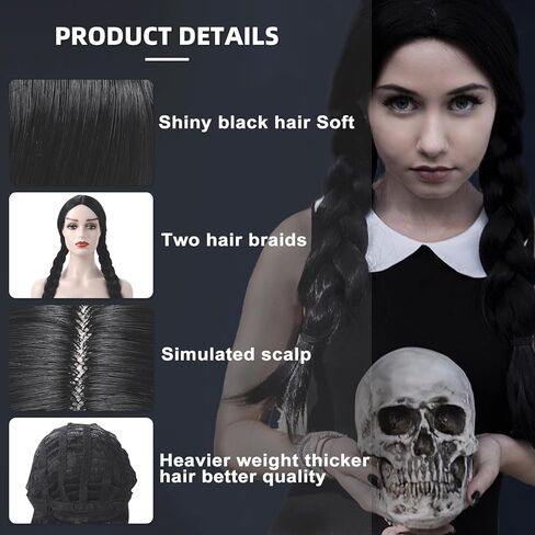 Wigood 40" Wig Extra Long Black Straight Wigs for Women Cosplay Halloween Party Anime Wig with Wig Cap (Adult Size) in Kuwait