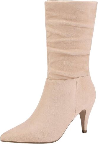 حذاء DREAM PAIRS نسائي بكعب عالٍ ومنتصف الساق in Kuwait