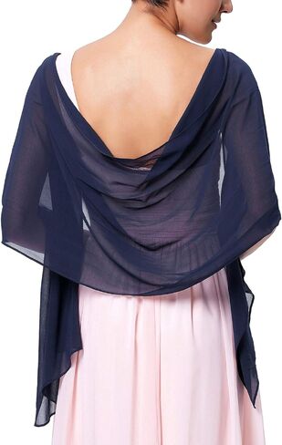 Kate Kasin Soft Chiffon Pashmina Scarf Shawls and Wraps for Formal Evening Party Dress, Bride Bridesmaid Shawl for Wedding in Kuwait