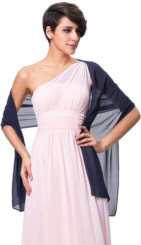 Kate Kasin Soft Chiffon Pashmina Scarf Shawls and Wraps for Formal Evening Party Dress, Bride Bridesmaid Shawl for Wedding in Kuwait