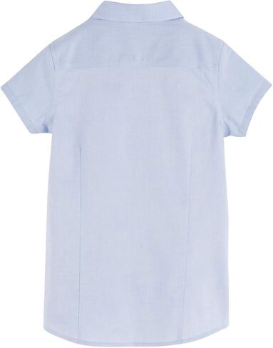 Tommy Hilfiger Short Sleeve Oxford Girls Buttondown Collar Blouse, Kids School Uniform Clothes in Saudi Arabia