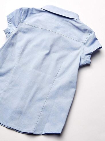 Tommy Hilfiger Short Sleeve Oxford Girls Buttondown Collar Blouse, Kids School Uniform Clothes in Saudi Arabia