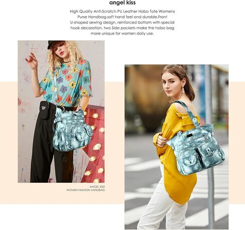 Angel Kiss Purses and Handbag for Women Soft PU Leather Shoulder Handbag Women Tote Satchel Bags Top Handle Satchel in Kuwait