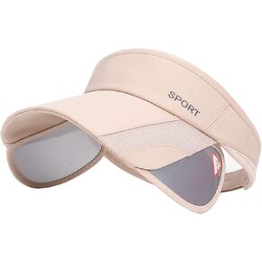 Summer Sun Visor Hat - Women Adjustable Golf Cap with Retractable Brim, UV Protection Beach/Tennis Sport Hat in Saudi Arabia