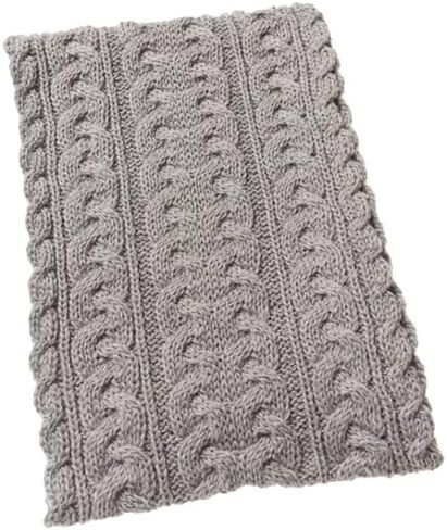 وشاح Aran Crafts الأيرلندي محبوك ثقيل الوزن للطقس البارد 25.4 سم × 152.4 سم (100% صوف ميرينو) in Saudi Arabia
