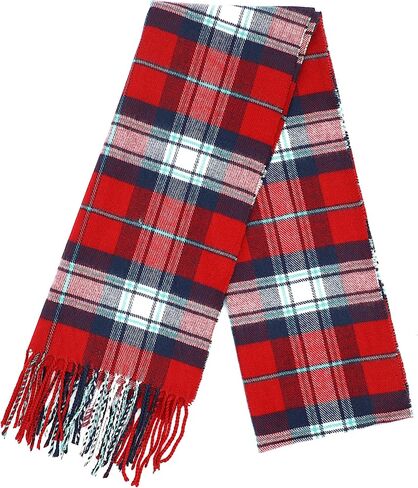 Achillea Scottish Tartan Plaid Scarf, Classic Winter Scarf, Soft Cashmere Feel Men’s & Women's Scarves in Saudi Arabia