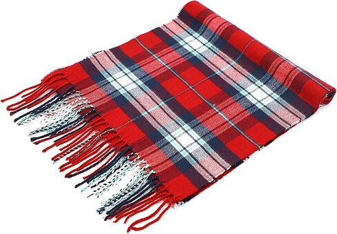 Achillea Scottish Tartan Plaid Scarf, Classic Winter Scarf, Soft Cashmere Feel Men’s & Women's Scarves in Saudi Arabia